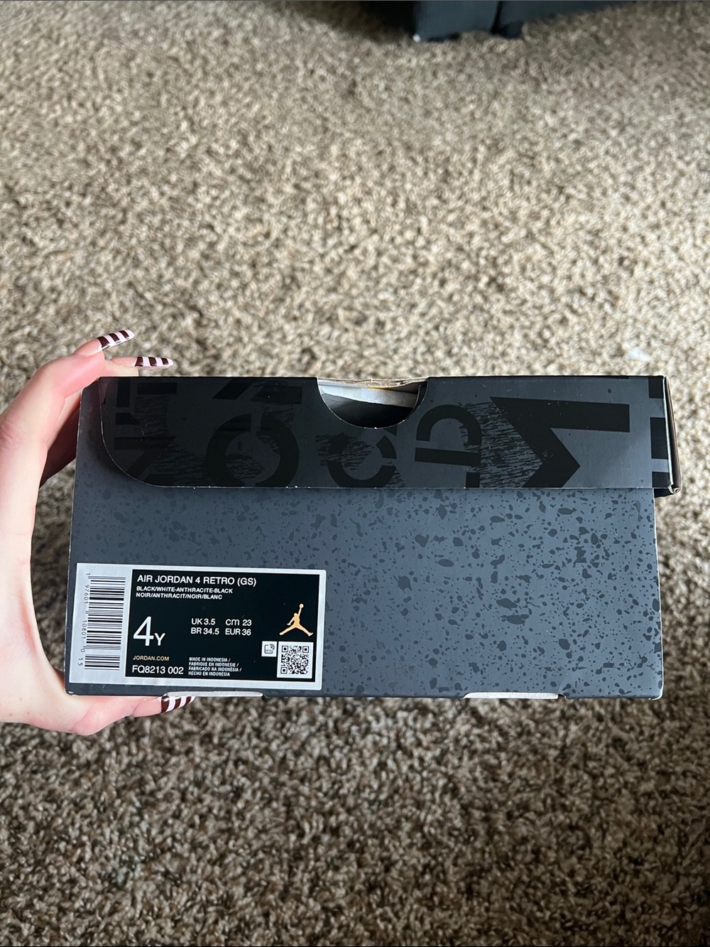 Air Jordan 4 Retro GS ‘Fear’ 2024 - Picture 7 of 7